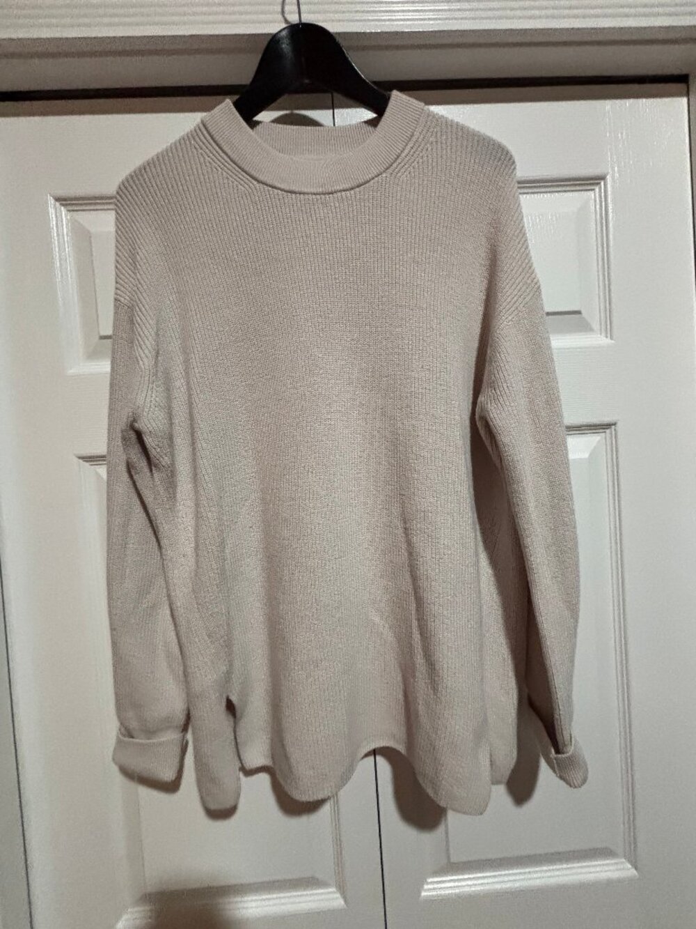 Lululemon Merino Wool-Blend Ribbed Crewneck Sweater  Size 8